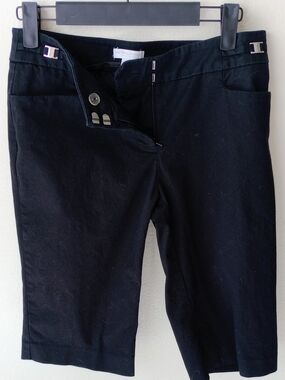 New York & Company Black Stretch Bermuda Shorts